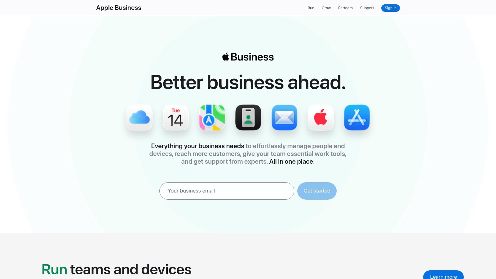 Apple Business Connect (Apple Maps, Siri, Messages)