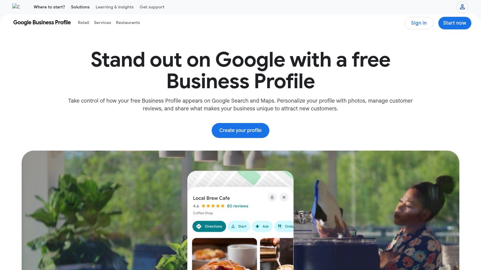 Google Business Profile (Google Search + Maps)